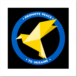 Ukraine Support No War Promote Peace bird Posters and Art